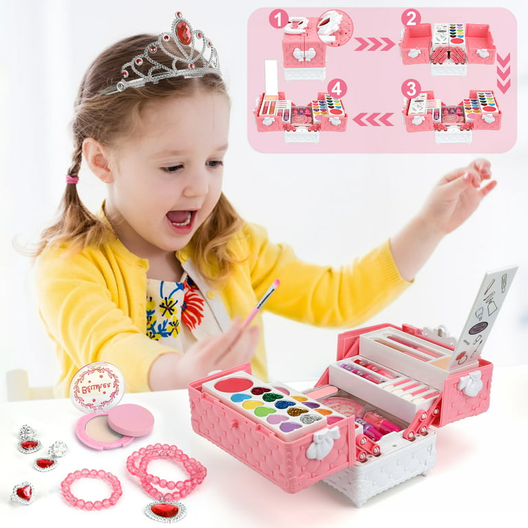 Kids Makeup Sets For Girls, Washable Kids Make Up Kit Girls Toys