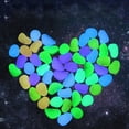 thumbnail image 2 of 4.5cm Luminous Stones Glow in The Dark Pebbles Aquarium Rocks Fish Tank Pebbles Decorative Glowing Stones for Outdoor Walkway Planter Decor, 2 of 8