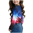 thumbnail image 4 of Juslio Girl Shirts Graphic Tees Long Sleeve Round Neck Print Kids Clothing Fashion Tops Casual Girls and Boys Shirts, 4 of 8
