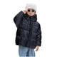 thumbnail image 1 of Parkas de manga larga del mismo estilo, chaqueta de plumón de color liso de invierno para niños y niñas, estilo corto, holgada y gruesa, chaqueta blanca con capucha, abrigo de poliéster para niños., 1 of 8