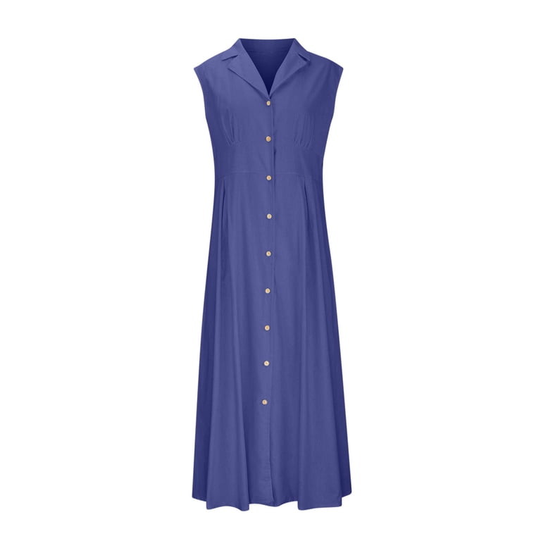 blue flutter sleeve midi dress Boho Vibes Cotton Floral Button Down 3/4 Sleeve Tiered Dress – Charming  Charlie main image 0