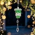 thumbnail image 4 of DefiDgd Christmas Crystal Style Green Gradient Acrylic Pinecone Hanging Ornament for Christmas Tree Mantel Window Door Wall Holiday Party Home Decor, 4 of 5