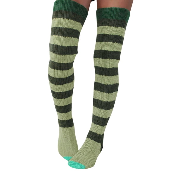 IMENGL Women's Sheer Knee High Stockings Breathable Cotton Ladies Warm Socks The Girls Warm T OVER Long Christmas Knit Socks Comfortable Pantyhose Tights for Women,Multicolor