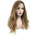 thumbnail image 5 of SUCS Women's Fashion Wig Brown Synthetic Hair Long Wigs Wave Curly Wig, 5 of 5