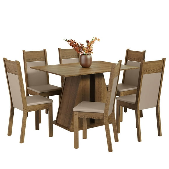 Juego de Comedor Madesa Beverly mesa y 6 Sillas MDP MDF