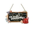thumbnail image 2 of GFHFHITJ Opening Season Classroom Decoration Wall Hanging Chalkboard Welcome Door Sign Wall Hanging Wall Decorations Wooden Pendant,Gift for Backs To School Season, 2 of 3