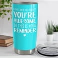 thumbnail image 3 of Sometimes You Forget That You’re Awesome So This Is Your Reminder Tumbler Gift Set - Birthday, Christmas Inspirational Gifts for Women, Men - 20oz Insulated Coffee Travel Mug, 3 of 5
