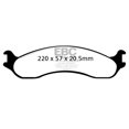 thumbnail image 2 of EBC Brakes Yellowstuff 4000 Series Street and Track Brake Pad Set Fits select: 1995-2000 FORD F250, 1995-1997 FORD F350, 2 of 8