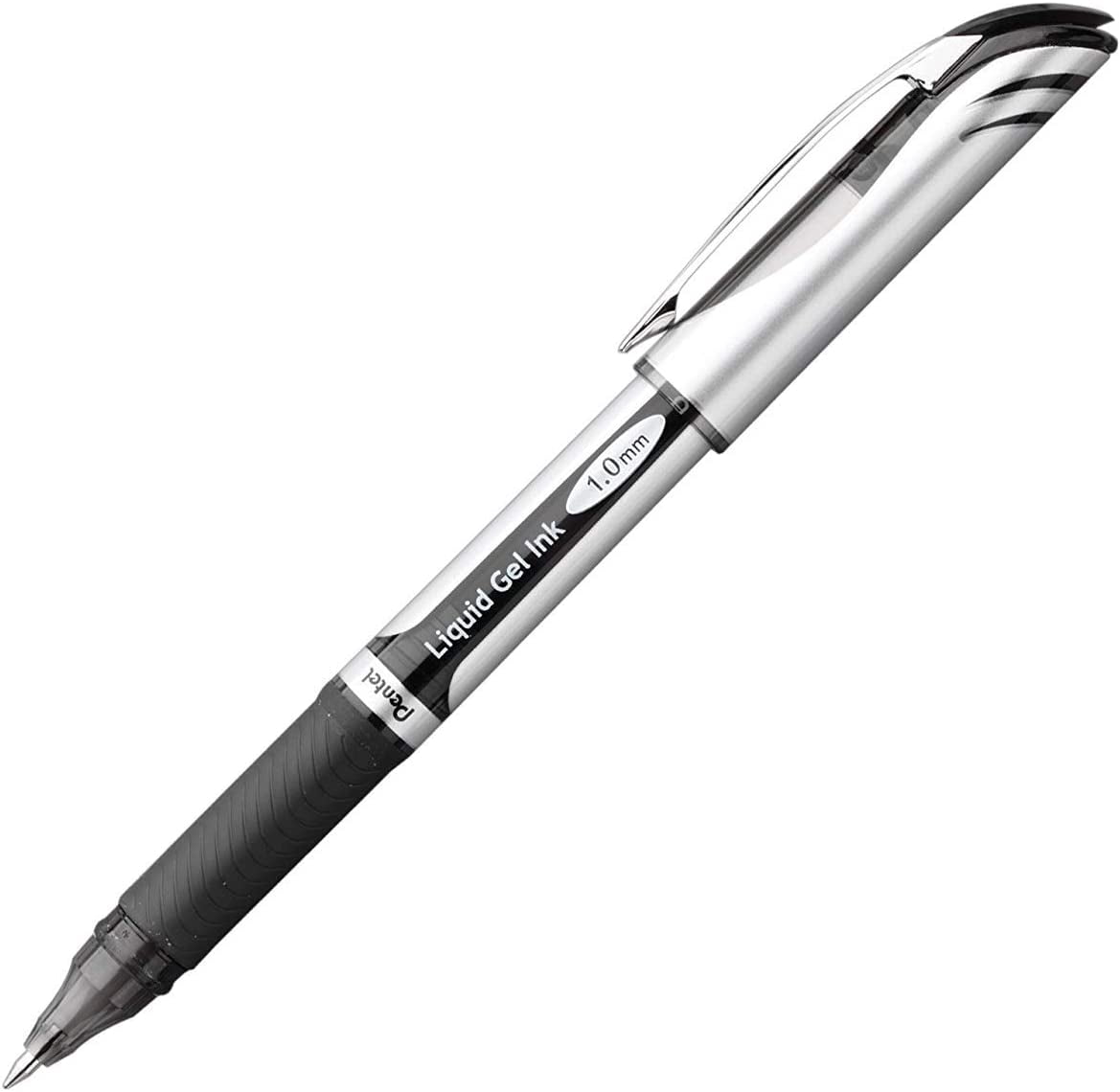 Pentel EnerGel Xm 1.0 mm Tip Pen (Pack of 12), Black
