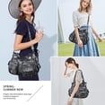 thumbnail image 5 of Purses and Handbags Women Tote Shoulder Top Handle Satchel Hobo Bags Fashion Washed Leather Purse…, 5 of 6