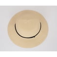 thumbnail image 3 of Wide Brim Straw Sun Hat with Chin Strap and Black Cord Detail for Outdoor Protection and Stylish Shade - Beige, 3 of 6
