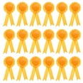 thumbnail image 1 of Unique Bargains Blank Award Ribbon, 18 Pcs Honorable Prize Recognition Ribbon, Yellow, 1 of 5