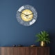 thumbnail image 2 of Reloj de pared islámico acrílico, de cuarzo musulmán, silencioso, para el hogar, dormitorio u oficina. Plata Dorada, 2 of 7