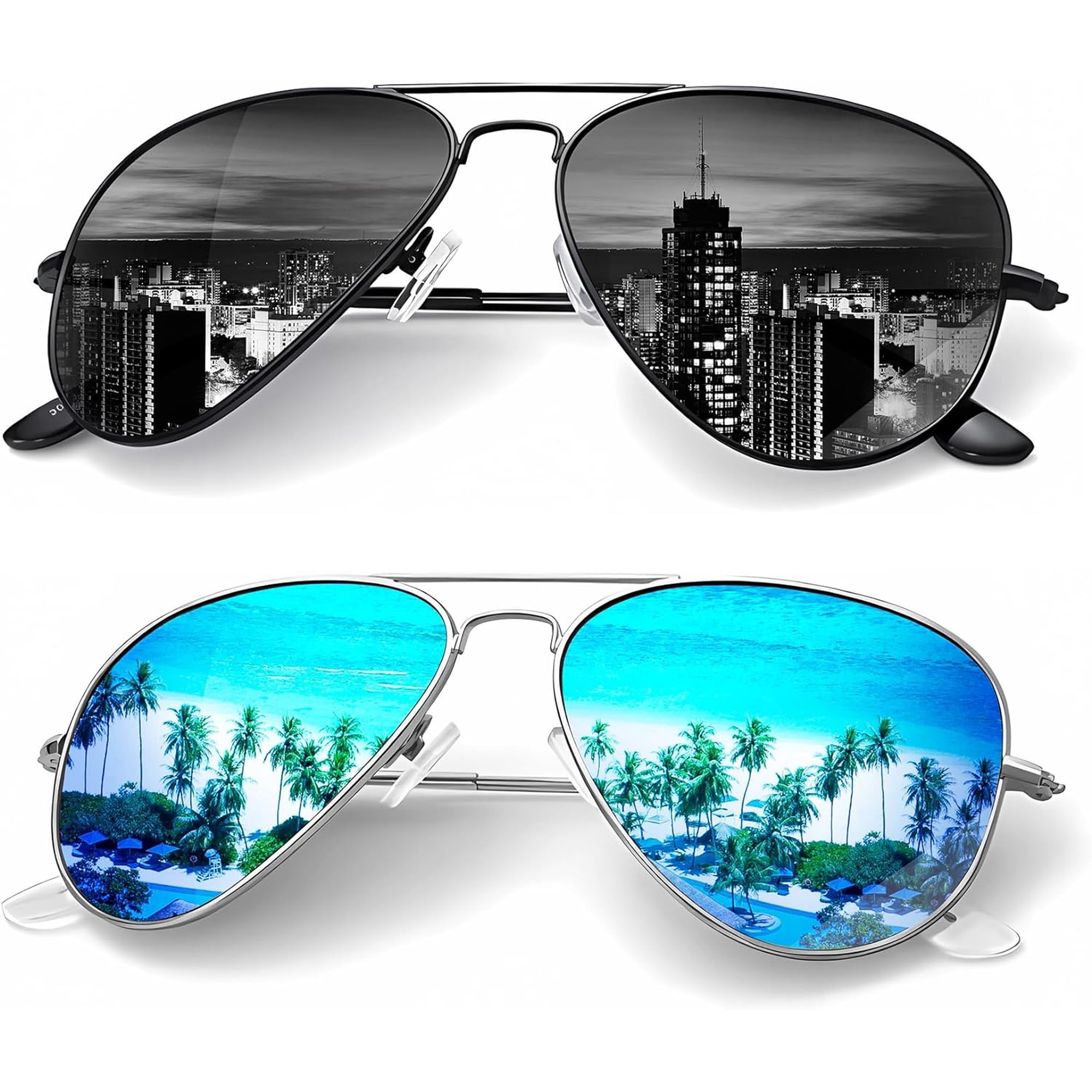 shiyou-Classic Aviator Sunglasses for Men Women Driving Sun 