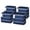 Navy Blue, variant on DIMJ Portable 4-Compartment Closet Organizer Set with 4 Pack Comforter Storage Bags 66L-110L, Beige
