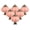 Pink, variant on 6Pcs White Pumpkin Knobs Vintage Ceramic Cabinet Knobs Retro Dresser Knobs Pulls with 3 Size Mounting Screws