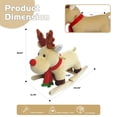 thumbnail image 2 of DIPU-Home Moose Ride-On Rocking with Lullaby Song, Hand Puppets, Safety Belt, Plush Rocking Horse for Ages 1-3, Interactive Kids Rocker, Apricot, 2 of 7