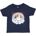 thumbnail image 3 of Inktastic 4th Birthday Unicorn Rainbow Cute Girls Girls Toddler T-Shirt, 3 of 5