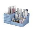 thumbnail image 1 of Cosmetic Storage Box, Drawer Type, Dorm Desk Leather Shelf, Desktop Storage, Suitable for Masks and Stationery, 1 of 8