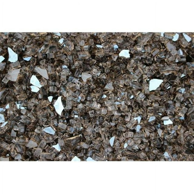 Dragon Fire Glass DFG25-R05 25 LB Bronze Reflective Tempered Fire Glass