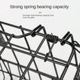 thumbnail image 4 of Mountain Bike Folding Hanging Basket Bicycle Basket Basket Front And Rear Hanging Bold Side Trailer Basket, 4 of 7