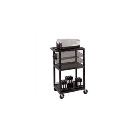 Luxor Multi-Height Open Shelf Table AV Cart