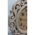 thumbnail image 2 of Home Essentials -16-Inch Plastic Decorative Wall Clock, Antique Wood Looking - Fashion - Quality Clock Pink, 2 of 3
