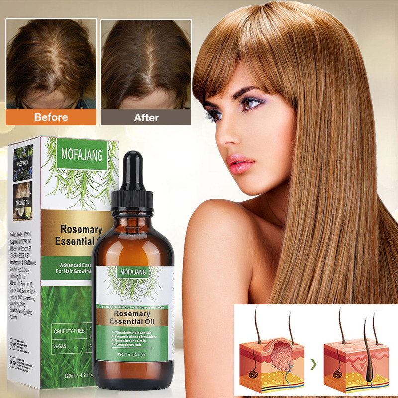 Rosemary Essential Oil for Hair Growth, Pure Natural Rosemary Hair Care