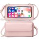 thumbnail image 1 of Funda para móvil para colgar, cartera, protección RFID, cartera para móvil, bolso de hombro, funda para móvil pequeña con pantalla táctil y cartera, bolso bandolera para, 1 of 5