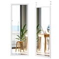 thumbnail image 1 of Costway Door Wall Mounted Mirror Full Length Hanging Wood Frame Mirror Decor White, 1 of 8
