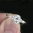 thumbnail image 2 of solitaire jewels 1.75CT Oval Moissanite Solitaire Engagement Ring For Women, 10K White Gold, 2 of 6