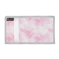thumbnail image 2 of JIALIOU Nylon Trifold Card Wallet with ID Window Zipper Pocket for Men Women Teen Pink Soft Smoke Cloud, 2 of 7