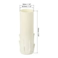 thumbnail image 2 of Uxcell 30x100mm Candle Socket Cover Candelabra Base for European Style Chandelier White 6 Pack, 2 of 6