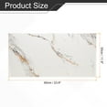 thumbnail image 2 of Uxcell 10pcs Peel and Stick Wall Panels 23.6" x 11.8" Skin Feel Brick Wallpapers (19.4 Sq. Ft. / 1.8 Sq.m. Coverage) Marble Tiles Adhesive Backsplash, Gray Stripes White, 2 of 6