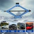 thumbnail image 2 of 2.5 Ton Scissor Jack and Tire Change Kit, 8-Piece Portable Car Jack Set with Ratchet for Sedans, SUVs, Minivans, 2 of 7