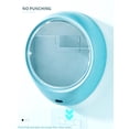 thumbnail image 3 of DOLITY Wall Mounted Makeup Storage Box Cabinets NO DRILLING for Bathroom SAVE SPACE Blue, 3 of 9