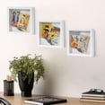 thumbnail image 3 of Muzilife 8x8 inch Wood Shadow Box Picture Frame Home Decor with Linen Board Deep Glass Display Case, White, 3 of 8