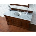 thumbnail image 6 of James Martin 147-114-5381-4CAR 60" Warm Cherry Vanity w/ Carrara White Top, 6 of 8