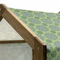 thumbnail image 4 of Lime Green Pet House, Oriental Moroccan Mandala Middle Eastern Boho Retro Pattern, Outdoor & Indoor Portable Dog Kennel with Pillow and Cover, 5 Sizes, Fern Green White, by Ambesonne, 4 of 4