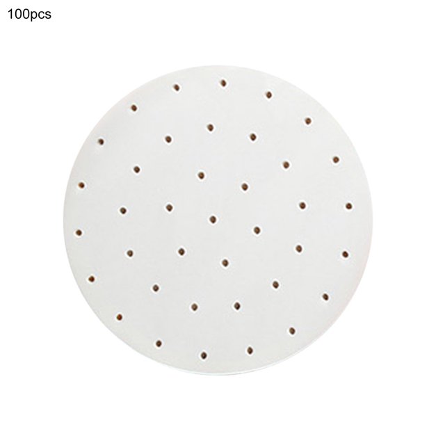 Flmtop 100Pcs/Set Steamer Paper More Thicken Non-stick Paper Practical Food-grade Steamer Paper Pad for Home