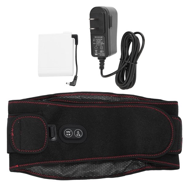 Dispositivo De Masaje De Vértebra Lumbar, Soporte De Cintura De Calefacción Inteligente, Calefacción De Fibra De Carbono Lavable US 100-240V Negro Para El Hogar YLSHRF Lumbar Vertebra Massage Device