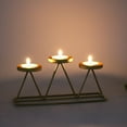 thumbnail image 4 of 1Pc Geometric Candle Holders for Pillar Candle Metal Wire Candlesticks Vintage Candle Stick Holder Stands Decor Candles Holder Table Centerpiece for Living Room Dining Room Fireplace, 4 of 7