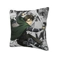 thumbnail image 3 of Attack On Titan Square Pillow Case Pillow Holder Soft Decorative Pillow Sham Cushion Cases Pillowcase 22"X22", 3 of 7