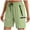 Green1, variant on fatyb Womens Hiking Cargo Shorts with Zipper Pockets Casual Lightweight Athletic Outdoor Shorts for Women