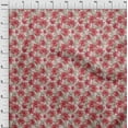 thumbnail image 4 of oneOone Cotton Cambric Red Fabric Florals Sewing Craft Projects Fabric Prints By Yard 56 Inch Wide, 4 of 5