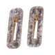 thumbnail image 1 of 2 pinzas para el pelo con ácido acético, con diseño de leopardo, cuadradas, para mujeres y niñas (1 par, gris), 1 of 5
