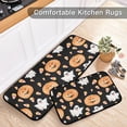 thumbnail image 5 of Pumpkin Ghost Kitchen Rugs 2 Pieces, Halloween Candy Floor Mat Room Area Rug Washable Carpet Perfect for Living Room Bedroom Entryway Carpet Runner, 5 of 7