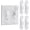 4 Pack, variant on Wall Switch Guard, Child Proof Light Switch Cover Guard | Toggle Style | Light Switch Protection | Keep Toggle Switch in On or Off Position | 8 Pack, White