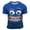 Blue, variant on Mens T Shirts Spring Summer Casual Emoticon Printed Crew Neck Short Sleeved Funny Graphic Tees Blue L