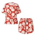 thumbnail image 4 of Lsque Tomatoes Women's Short-Sleeved Pajama Set - 2 Piece Soft and Lightweight Sleepwear Set-3X-Large, 4 of 9